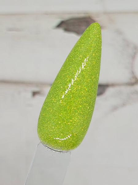 lime green reflective glitter