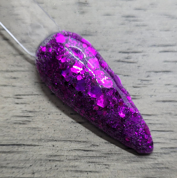 Purple chunky glitter