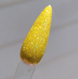 yellow reflective glitter