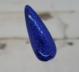 dark blue glitter dip powder