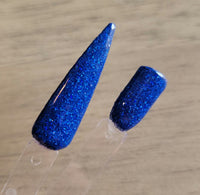 HOLOGRAPHIC BLUE SPARKLE DIP POWDER